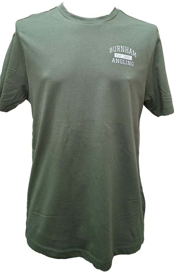 Burnham Angling Olive Green T-Shirt